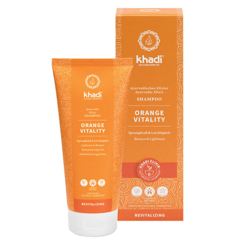 khadi Ayurvedisches Elixier Shampoo ORANGE VITALITY Bio 200ml