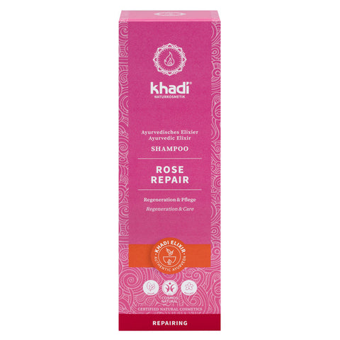 khadi Ayurvedisches Elixier Shampoo ROSE REPAIR Bio 200ml