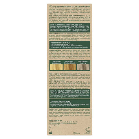 Logona Pflanzenhaarfarbe Pulver Goldblond Bio 100g