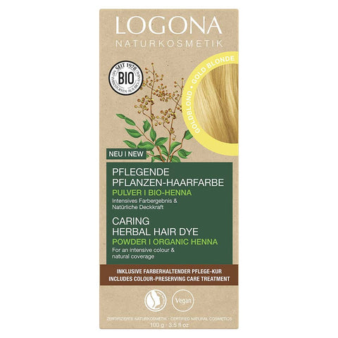 Logona Pflanzenhaarfarbe Pulver Goldblond Bio 100g
