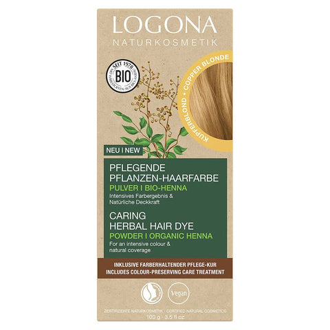 Logona Pflanzenhaarfarbe Pulver Kupferblond Bio 100g