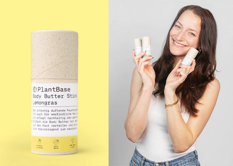 PlantBase Body Butter Stick Lemongras Bio 40gr