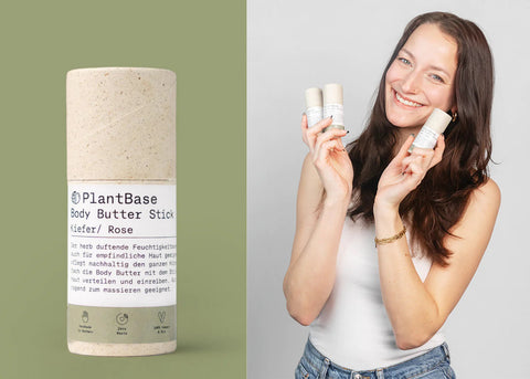 PlantBase Body Butter Stick Kiefer Rose 40gr