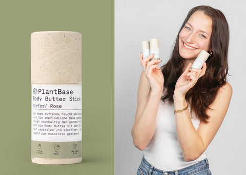 PlantBase Body Butter Stick Kiefer Rose 40gr