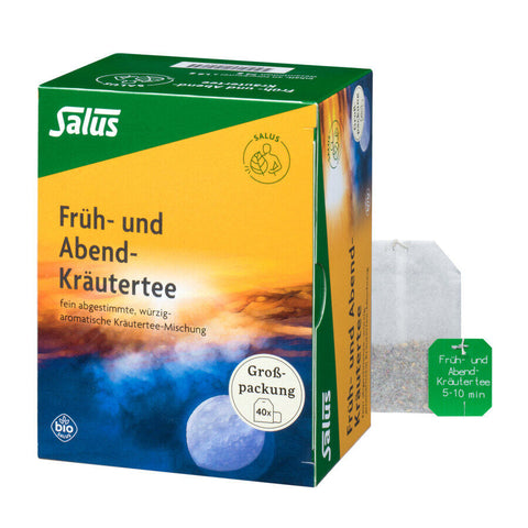 Salus Früh-und-Abend-Kräutertee Bio 40 Filterbeutel