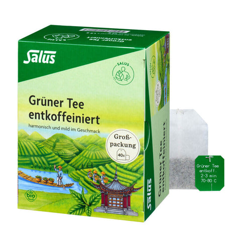 Salus Grüner Tee entkoffeiniert 40er Filterbeutel Bio