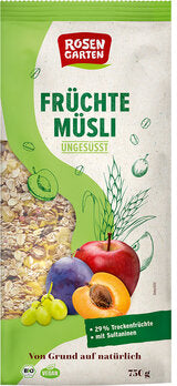 Rosengarten Müsli Früchte 750g Bio