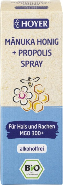 Hoyer Manuka Honig + Propolis Spray alkoholfrei Bio 20ml