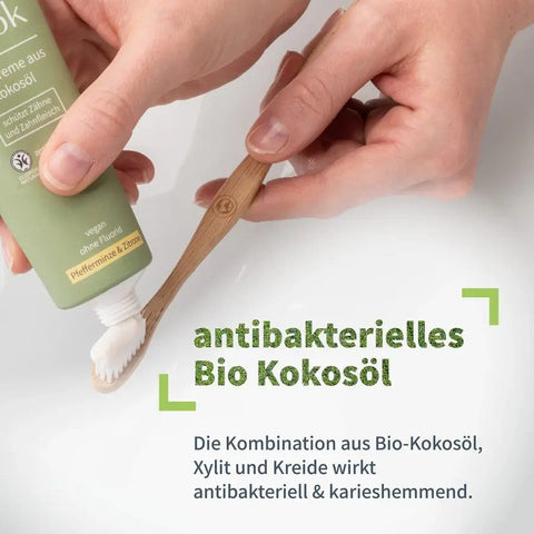 Niyok Zahncreme aus Kokosöl - Erdbeere & Himbeere KIDS Bio 75ml