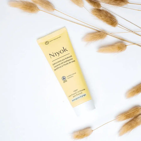 Niyok Zahncreme aus Kokosöl - Zitronengras & Ingwer Bio 75ml