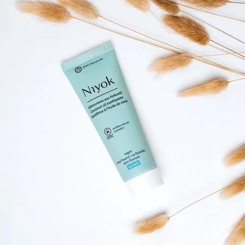 Niyok Zahncreme aus Kokosöl - Eisminze Bio 75ml