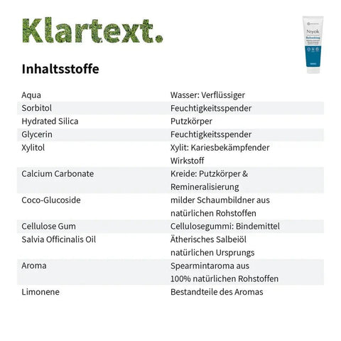 Niyok Natürliche Zahncreme Refreshing Bio 75ml