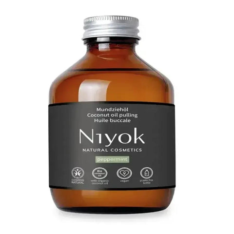 Niyok Mundziehöl aus Kokosöl - Pfefferminze Bio 200ml