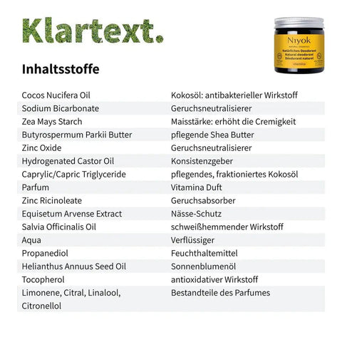 Niyok 2 in 1 anti-transpirante Deocreme - Vitamina Bio 40ml