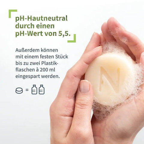 Niyok 2 in 1 feste Dusche + Pflege - Soft blossom Bio 80g