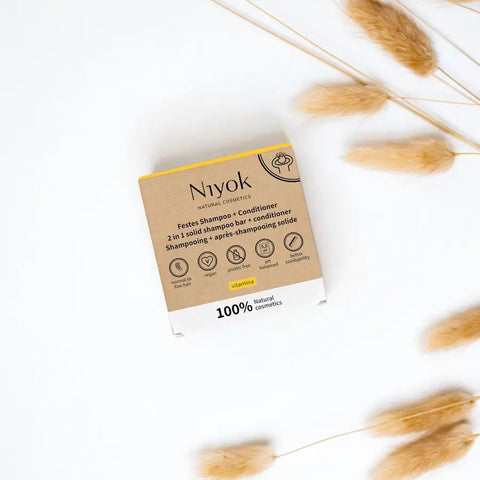 Niyok 2 in 1 festes Shampoo + Conditioner - Vitamina Bio 80g