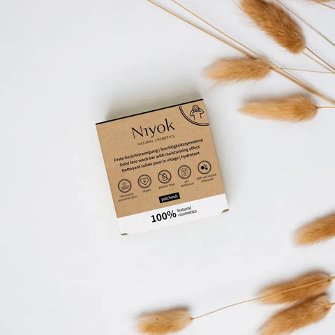 Niyok Feste Gesichtsreinigung - Patchouli feuchtigkeitsspendend Bio 80g