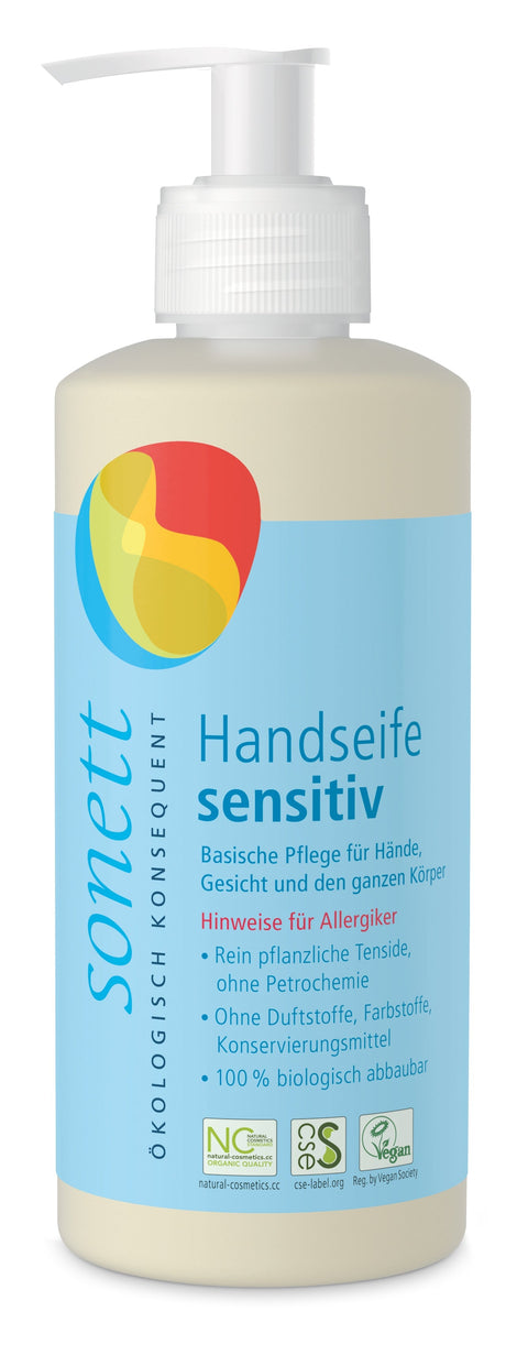 Sonett Handseife sensitiv Spender (300ml) Bio