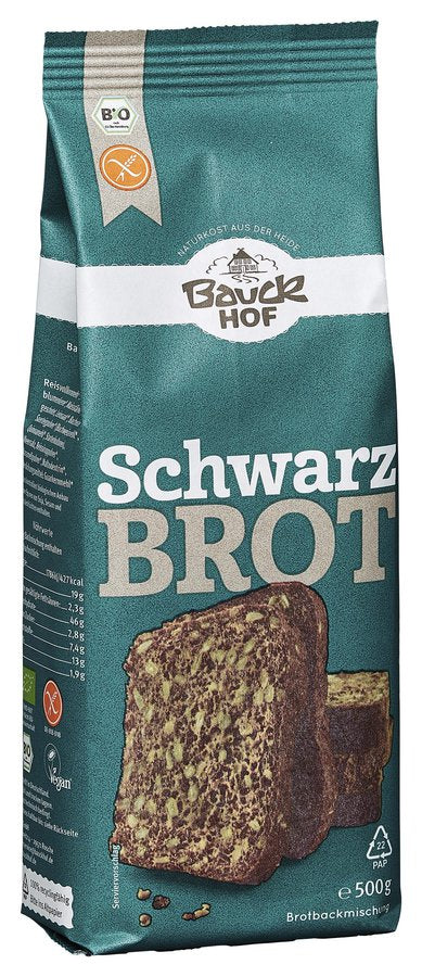 Bauck Mühle Schwarzbrot (glutenfrei) 500g Bio