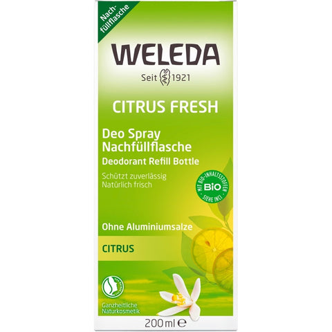 WELEDA Citrus Fresh Deo Spray Nachfüller Bio 200ml