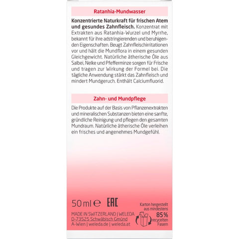 WELEDA Ratanhia-Mundwasser Bio 50ml