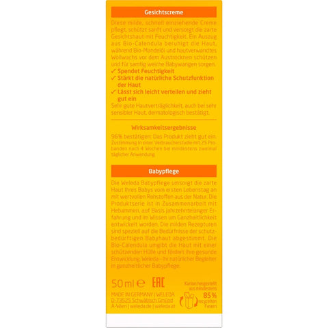 WELEDA Baby Calendula Gesichtscreme Bio 50ml