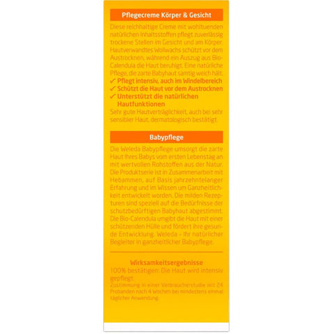 WELEDA Baby Calendula Pflegecreme Körper & Gesicht Bio 30ml