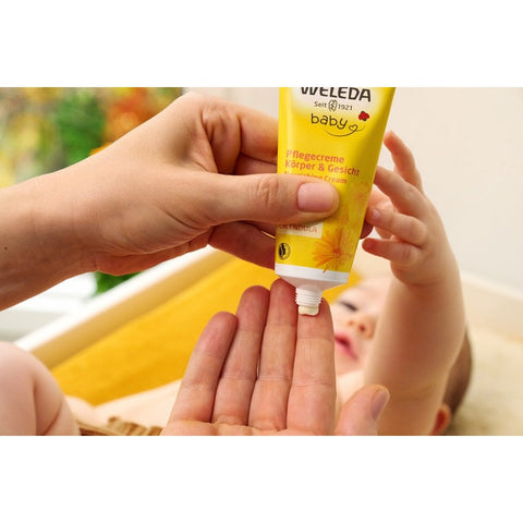 WELEDA Baby Calendula Pflegecreme Körper & Gesicht Bio 30ml