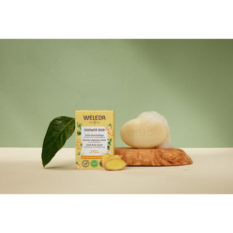 WELEDA Feste Duschpflege Ginger+Petitgrain Bio 75g