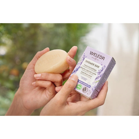 WELEDA Feste Duschpflege Lavender+Vetiver Bio 75g