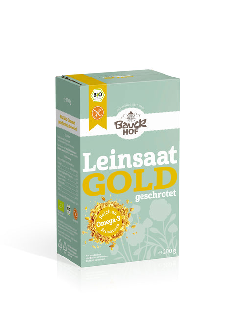 Bauck Mühle Bio Leinsaat Gold, geschrotet, glutenfrei
