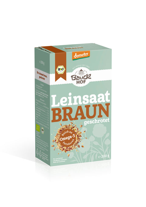 Bauck Mühle Bio Leinsaat Gold, geschrotet, glutenfrei
