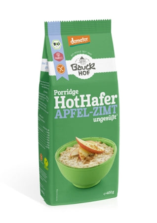 Bauck Mühle Hot Hafer Apfel-Zimt 400g Demeter - glutenfrei