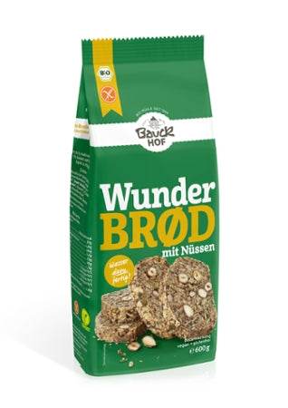 Bauck Mühle Wunderbröd mit Nüssen 600g Bio - glutenfrei