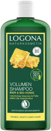 Logona Volumen-Shampoo Bier & Bio-Honig, 250ml