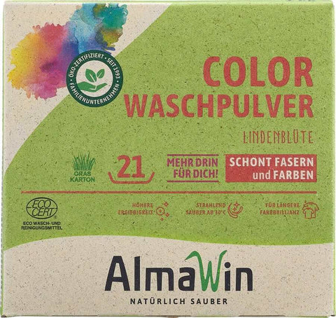 AlmaWin Color Waschpulver Lindenblüte 1kg Bio