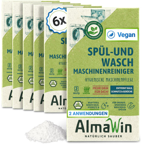 AlmaWin Spül- & Waschmaschinenreiniger 2x100 gr Bio