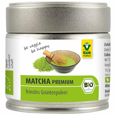 Raab Vitalfood Matcha premium Grünteepulver Bio 30g