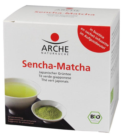 Arche Sencha-Matcha im Aufgussbeutel (10 Filterbeutel) - 15g Bio
