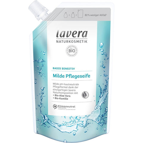 Lavera Nachfüllbeutel basis sensitiv milde Pflegeseife Bio 500ml