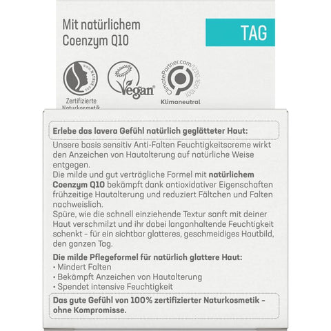 Lavera basis sensitiv Anti-Falten Feuchtigkeitscreme Q10 Bio 50ml