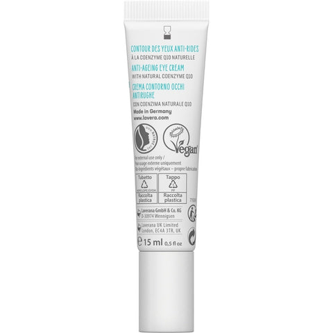 Lavera basis sensitiv Anti-Falten Augencreme Q10 Bio 15ml