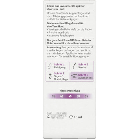 Lavera Straffende Augenpflege Bio 15ml