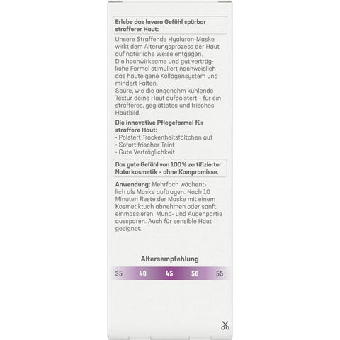Lavera Straffende Hyaluron-Maske Bio 50ml