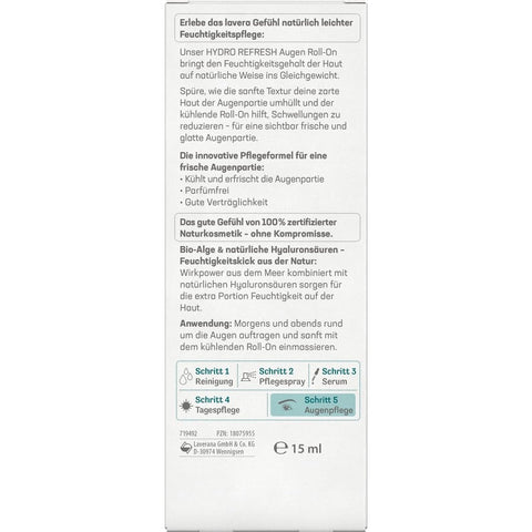 Lavera Hydro Refresh Augen Roll-On Bio 15ml