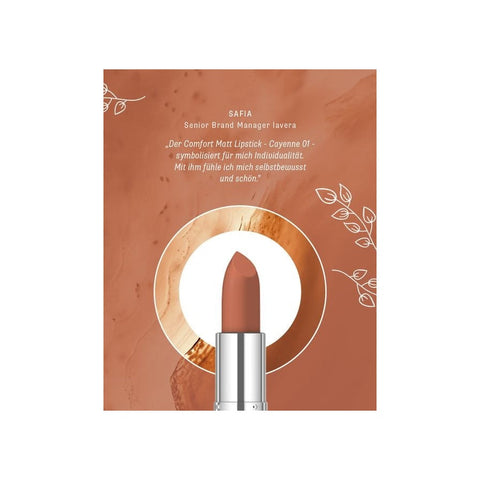 Lavera Comfort Matt Lipstick -Cayenne 01- Bio 4,5g