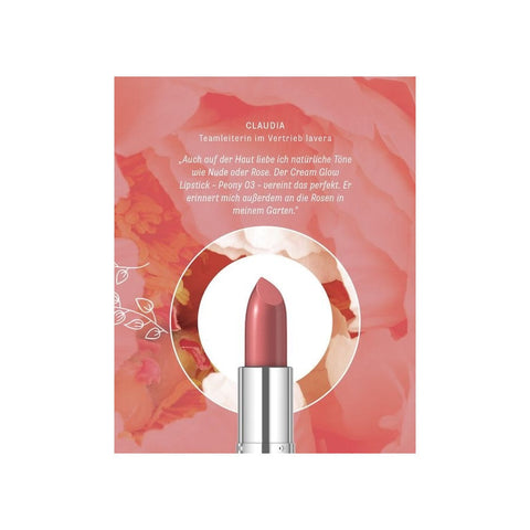 Lavera Cream Glow Lipstick -Peony 03- Bio 4,5g