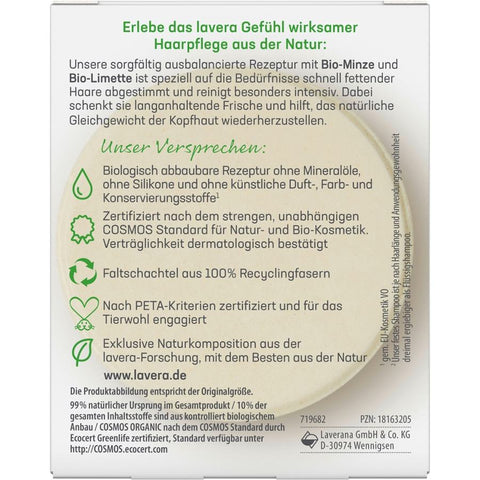 Lavera Festes Pflegeshampoo Frische & Balance Bio 50g