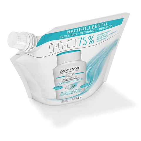 Lavera Nachfüllbeutel Basis Sensitiv Bio Pflegeshampoo, 500ml