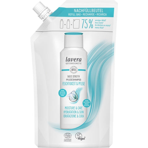 Lavera Nachfüllbeutel Basis Sensitiv Bio Pflegeshampoo, 500ml